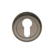 This is an image of a Heritage Brass - Euro Profile Cylinder Escutcheon Matt Bronze Finish, v5020-mb that is available to order from Trade Door Handles in Kendal.