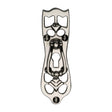 This is an image of a Heritage Brass - Cabinet Pull Ornate Design Polished Nickel Finish, v5023-pnf that is available to order from Trade Door Handles in Kendal.