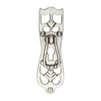 This is an image of a Heritage Brass - Cabinet Pull Ornate Design Satin Nickel Finish, v5023-sn that is available to order from Trade Door Handles in Kendal.