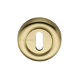 This is an image of a Heritage Brass - Key Escutcheon Satin Brass Finish, v6722-sb that is available to order from Trade Door Handles in Kendal.