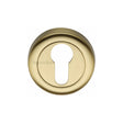 This is an image of a Heritage Brass - Euro Profile Cylinder Escutcheon Satin Brass Finish, v6724-sb that is available to order from Trade Door Handles in Kendal.