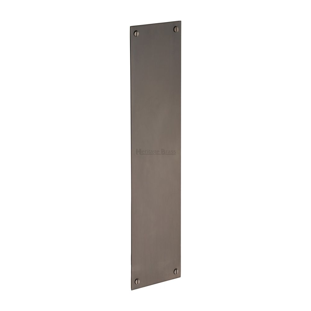 This is an image of a Heritage Brass - Fingerplate 350 x 76mm - Matt Bronze Finish, v740-350-mb that is available to order from Trade Door Handles in Kendal.