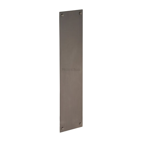 This is an image of a Heritage Brass - Fingerplate 305 x 76mm - Matt Bronze Finish, v740-305-mb that is available to order from Trade Door Handles in Kendal.
