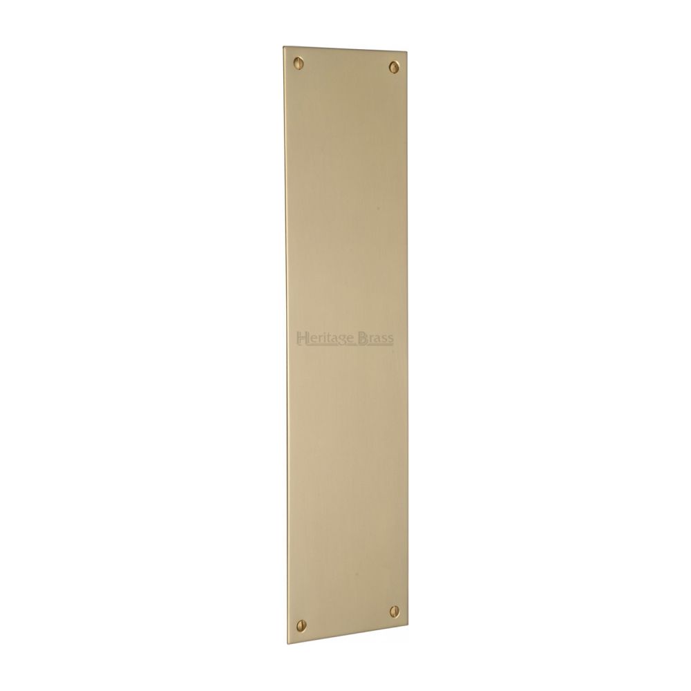 This is an image of a Heritage Brass - Fingerplate 350 x 76mm - Polished Brass Finish, v740-350-pb that is available to order from Trade Door Handles in Kendal.