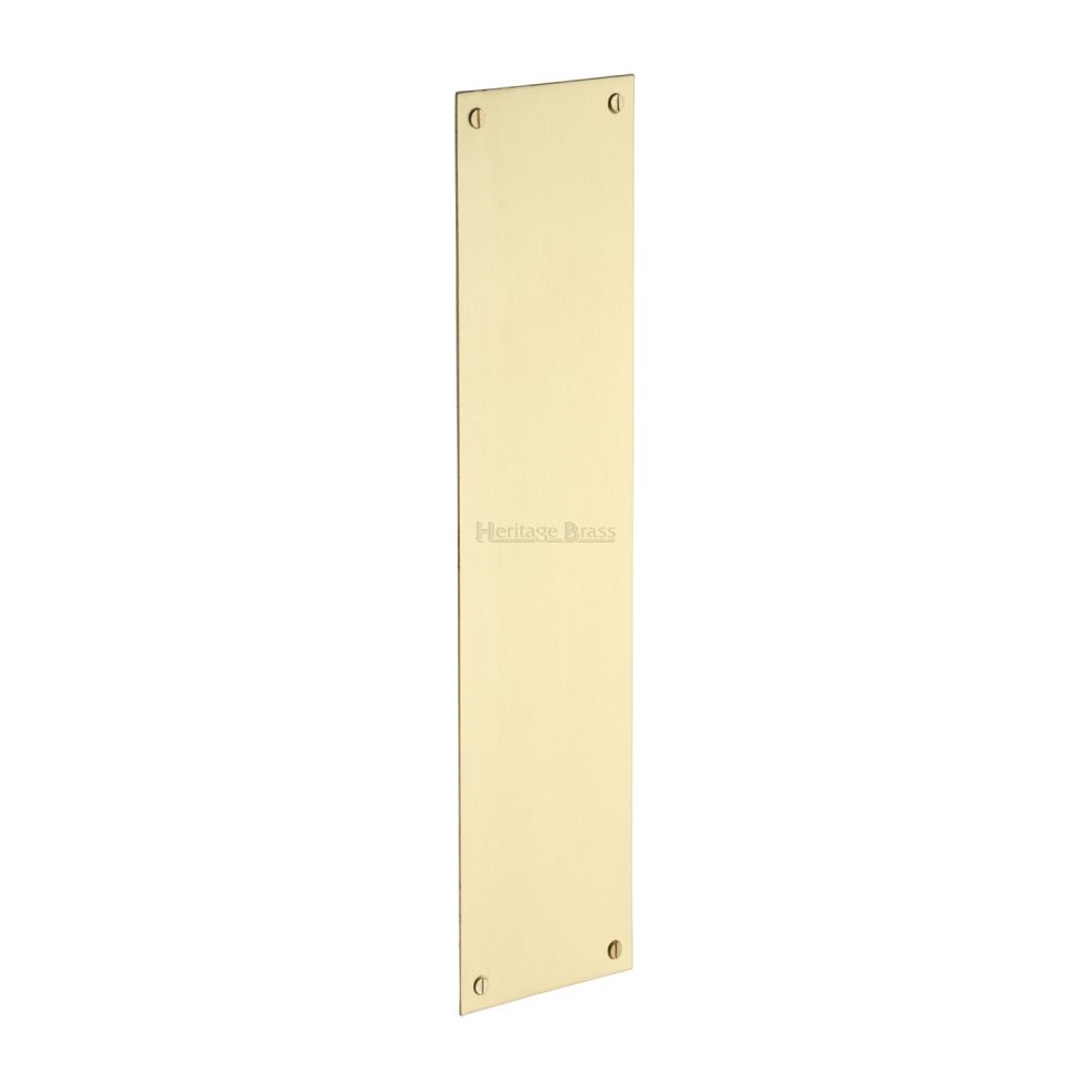 This is an image of a Heritage Brass - Fingerplate 350 x 76mm - Satin Brass Finish, v740-350-sb that is available to order from Trade Door Handles in Kendal.