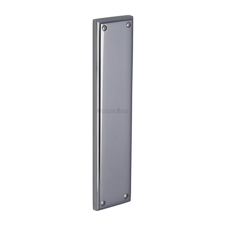 This is an image of a Heritage Brass - Fingerplate 282 x 63mm - Polished Chrome Finish, v743-pc that is available to order from Trade Door Handles in Kendal.