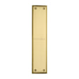 This is an image of a Heritage Brass - Fingerplate 282 x 63mm - Satin Brass Finish, v743-sb that is available to order from Trade Door Handles in Kendal.