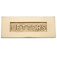 This is an image of a Heritage Brass - Embossed Letterplate 254 x 101mm - Polished Brass Finish, v845-pb that is available to order from Trade Door Handles in Kendal.