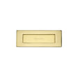 This is an image of a Heritage Brass - Letterplate 8" x 3" Polished Brass Finish, v850-203-pb that is available to order from Trade Door Handles in Kendal.