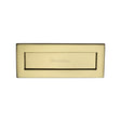 This is an image of a Heritage Brass - Letterplate 10" x 4" Polished Brass Finish, v850-254-101-pb that is available to order from Trade Door Handles in Kendal.