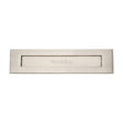 This is an image of a Heritage Brass - Letterplate 13" x 3" Satin Nickel Finish, v850-330-sn that is available to order from Trade Door Handles in Kendal.