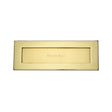 This is an image of a Heritage Brass - Letterplate 14" x 4 1/2" Polished Brass Finish, v850-356-pb that is available to order from Trade Door Handles in Kendal.