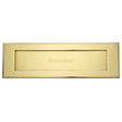 This is an image of a Heritage Brass - Letterplate 16" x 5" Polished Brass Finish, v850-406-pb that is available to order from Trade Door Handles in Kendal.