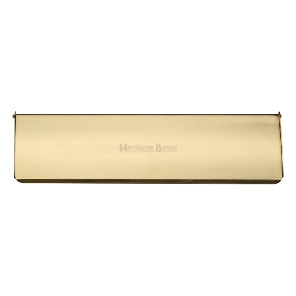 This is an image of a Heritage Brass - Interior Letterflap 11" x 3 3/4"Polished Brass Finish, v860-280-pb that is available to order from Trade Door Handles in Kendal.