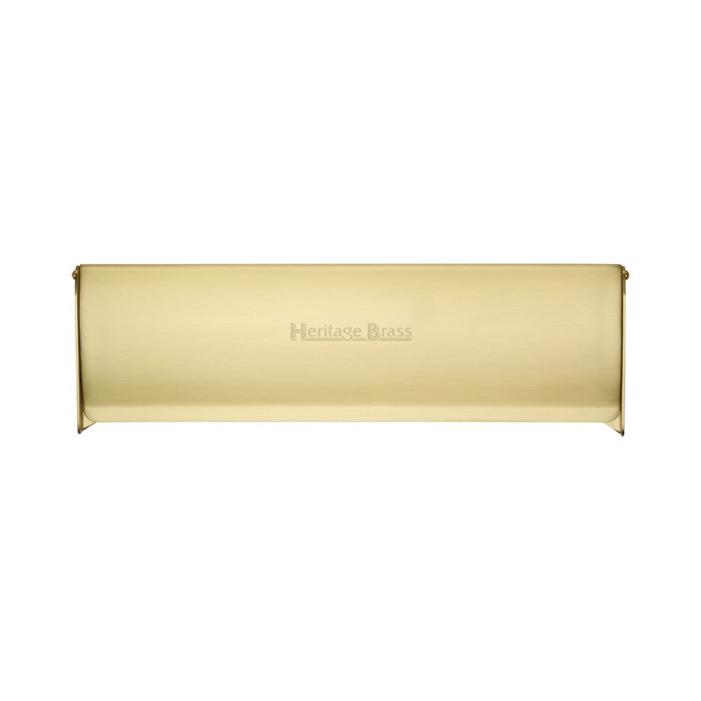 High quality image of Heritage Brass - Interior Letterflap 11" x 3 3/4"Satin Brass Finish | Sku. v860-280-sb | Trade Door Handles, Kendal.