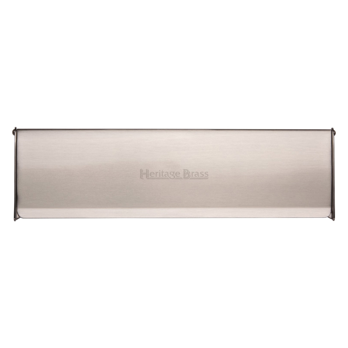 This is an image of a Heritage Brass - Interior Letterflap 15 3/4 x 4 Satin Nickel finish, v860-403-sn that is available to order from Trade Door Handles in Kendal.
