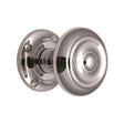 This is an image of a Heritage Brass - Mortice Knob on Rose Aylesbury Design Polished Chrome Finish, v872-pc that is available to order from Trade Door Handles in Kendal.