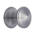 This is an image of a Heritage Brass - Round Centre Door Knob 3" Satin Chrome Finish, v900-sc that is available to order from Trade Door Handles in Kendal.