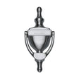 This is an image of a Heritage Brass - Urn Knocker 6" Satin Chrome Finish, v910-152-sc that is available to order from Trade Door Handles in Kendal.