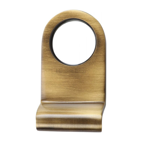 This is an image of a Heritage Brass - Round Cylinder Pull Antique Brass Finish, v930-at that is available to order from Trade Door Handles in Kendal.