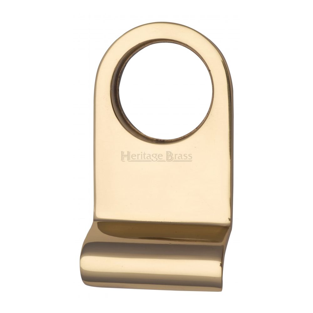 This is an image of a Heritage Brass - Round Cylinder Pull Polished Brass Finish, v930-pb that is available to order from Trade Door Handles in Kendal.