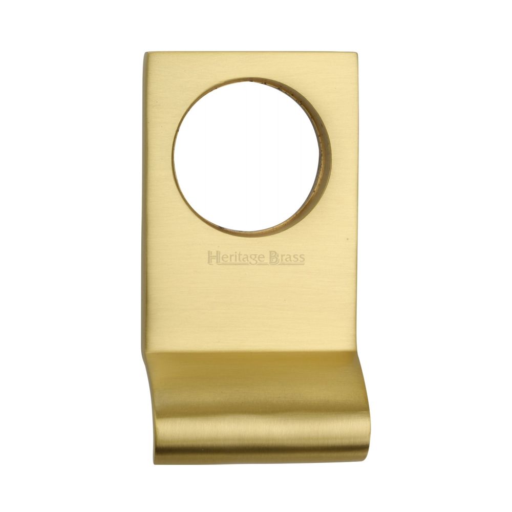 This is an image of a Heritage Brass - Square Cylinder Pull Satin Brass Finish, v933-sb that is available to order from Trade Door Handles in Kendal.