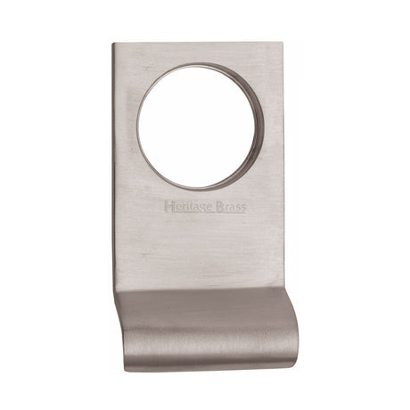 This is an image of a Heritage Brass - Square Cylinder Pull Satin Nickel Finish, v933-sn that is available to order from Trade Door Handles in Kendal.