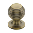 This is a image of a Heritage Brass - Cabinet Knob Beehive Design 32mm Ant. Brass Finish that is available to order from Trade Door Handles in Kendal