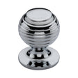 This is a image of a Heritage Brass - Cabinet Knob Beehive Design 32mm Pol. Chrome Finish that is available to order from Trade Door Handles in Kendal
