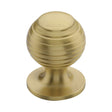 This is an image of a Heritage Brass - Cabinet Knob Beehive Design 32mm Satin Brass Finish, v976-32-sb that is available to order from Trade Door Handles in Kendal.