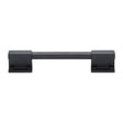 This is an image of a M.Marcus - Railway Kitchen Cabinet Pull Handle Black Matt Finish, vf077-128192-bl that is available to order from Trade Door Handles in Kendal.