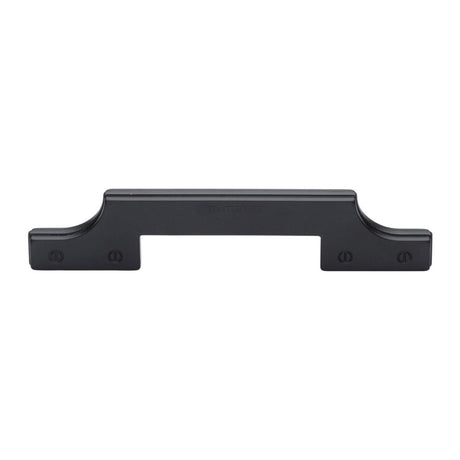 This is an image of a M.Marcus - Detroit Kitchen Cabinet Pull Handle Black Matt Finish, vf085-128-blk that is available to order from Trade Door Handles in Kendal.