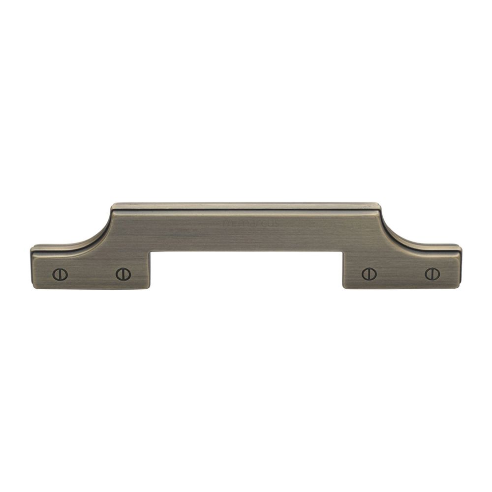 High quality image of M.Marcus - Detroit Kitchen Cabinet Pull Handle Distressed Brass Finish | Sku. vf085-128-db | Trade Door Handles, Kendal.
