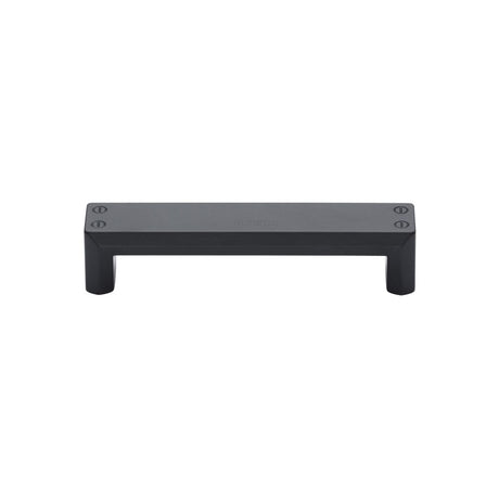 This is an image of a M.Marcus - Cabin Kitchen Cabinet Pull Handle Black Matt Finish, vf087-128-blk that is available to order from Trade Door Handles in Kendal.