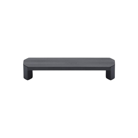 This is an image of a M.Marcus - Canyon Kitchen Cabinet Pull Handle Black Matt Finish, vf088-128-blk that is available to order from Trade Door Handles in Kendal.