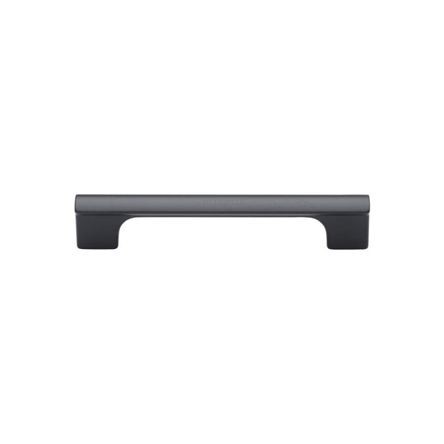 This is an image of a M.Marcus - Vault Pull Handle 128mm Black Matt Finish, vf102-128-blk that is available to order from Trade Door Handles in Kendal.