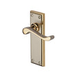 This is an image of a Heritage Brass - Door Handle Lever Latch Edwardian Design Jupiter Finish, w3213-jp that is available to order from Trade Door Handles in Kendal.