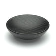 This is an image of a M.Marcus - Wooden Cabinet Knob Bowl Design 65mm Black Ash Finish, w4328-65-ash that is available to order from Trade Door Handles in Kendal.