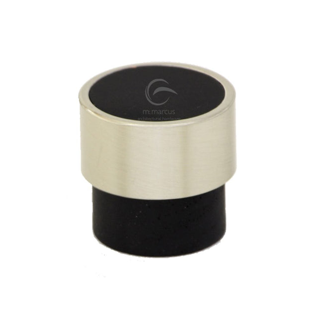 This is an image of a M.Marcus - Wooden Cabinet Knob Radio Design 26mm Black Ash Finish, w4370-26-ash that is available to order from Trade Door Handles in Kendal.