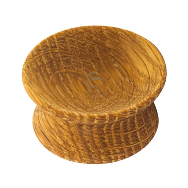 This is an image of a M.Marcus - Wooden Cabinet Knob Yoyo Design 65mm Oak Finish, w4415-65-oak that is available to order from Trade Door Handles in Kendal.