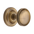 This is an image of a Heritage Brass - Mortice Knob on Rose Whitehall Design Antique Brass Finish, whi6429-at that is available to order from Trade Door Handles in Kendal.