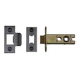 This is an image of a York - Architectural Tubular Latch 2 1/2" Black Enamel Finish, ykal2-blk that is available to order from Trade Door Handles in Kendal.