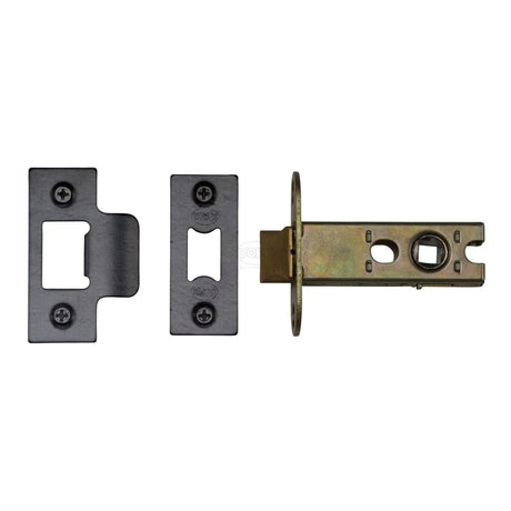 This is an image of a York - Architectural Tubular Latch 2 1/2" Black Enamel Finish, ykal2-blk that is available to order from Trade Door Handles in Kendal.
