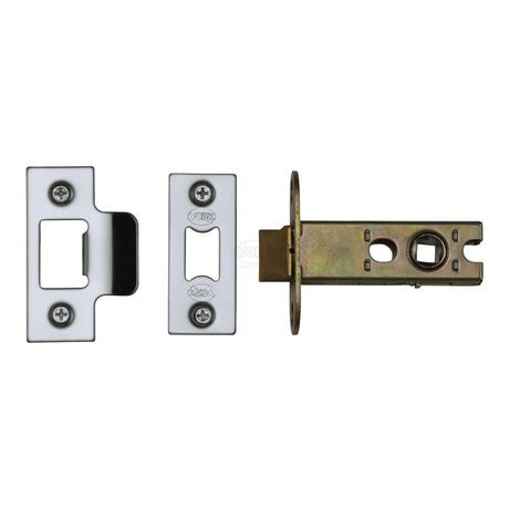 This is an image of a York - Architectural Tubular Latch 2 1/2" Polished Chrome/Nickel Finish, ykal2-pc-pn that is available to order from Trade Door Handles in Kendal.