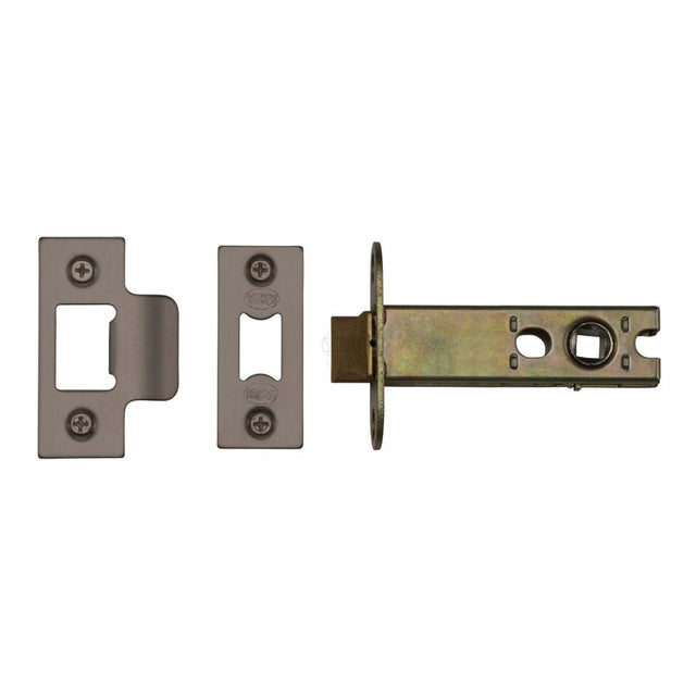 This is an image of a York - Architectural Tubular Latch 4" Matt Bronze Finish, ykal4-mb that is available to order from Trade Door Handles in Kendal.