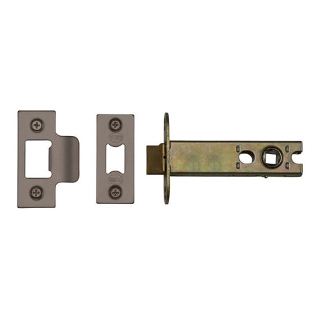 This is an image of a York - Architectural Tubular Latch 5" Matt Bronze Finish, ykal5-mb that is available to order from Trade Door Handles in Kendal.