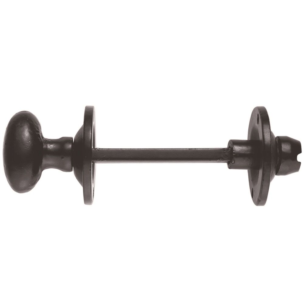 This is an image of a Carlisle Brass - Oval Thumb Turn with Coin Release - Black Antique that is availble to order from Trade Door Handles in Kendal.