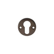 This is an image of a Carlisle Brass - Euro Profile Escutcheon - Dark Bronze  that is availble to order from Trade Door Handles in Kendal.