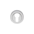 This is an image of a Manital - Euro Profile Escutcheon - Polished Chrome that is availble to order from Trade Door Handles in Kendal.