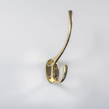 This is an image of a Carlisle Brass - Hat and Coat Hook - Polished Brass that is availble to order from Trade Door Handles in Kendal.